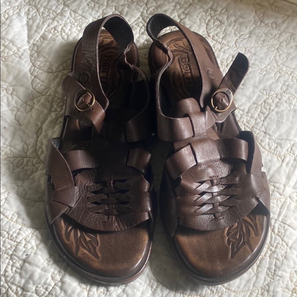 Born Women's Brown Leather Sandals